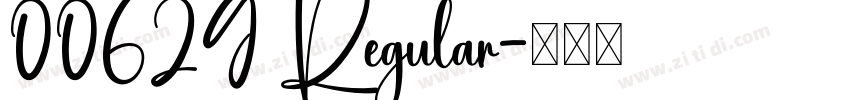 00629 Regular字体转换
